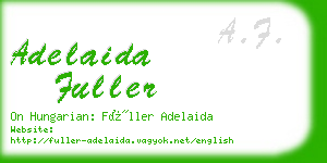 adelaida fuller business card